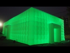 20x11m large cube inflatable wedding party tent with LED lights N movable doors